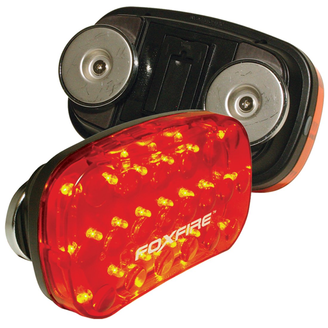 Foxfire Flashing LED Light Magnetic - Single Light Only - Red - 7.5"L x 4"W x 2"H