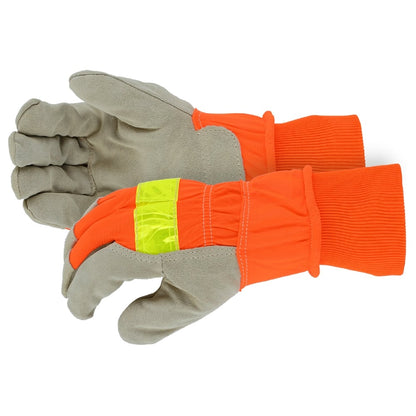 High-Viz Reflective Winter Work Gloves - Pair - L