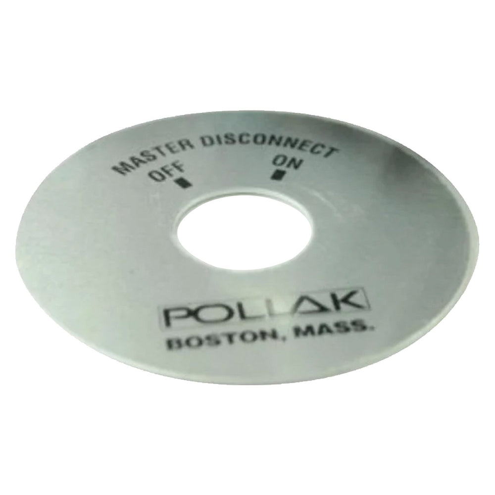 Plate For Battery Shut Off Switch