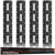 VULCAN E-Track - Vertical Painted Black Section - 5 Foot - 4 Pack