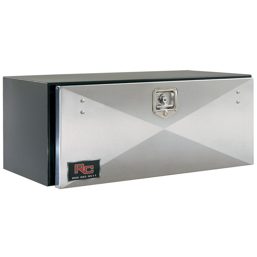 Black Steel Stainless-Door Underbody Toolbox - 24"H x 24"D x 48"L