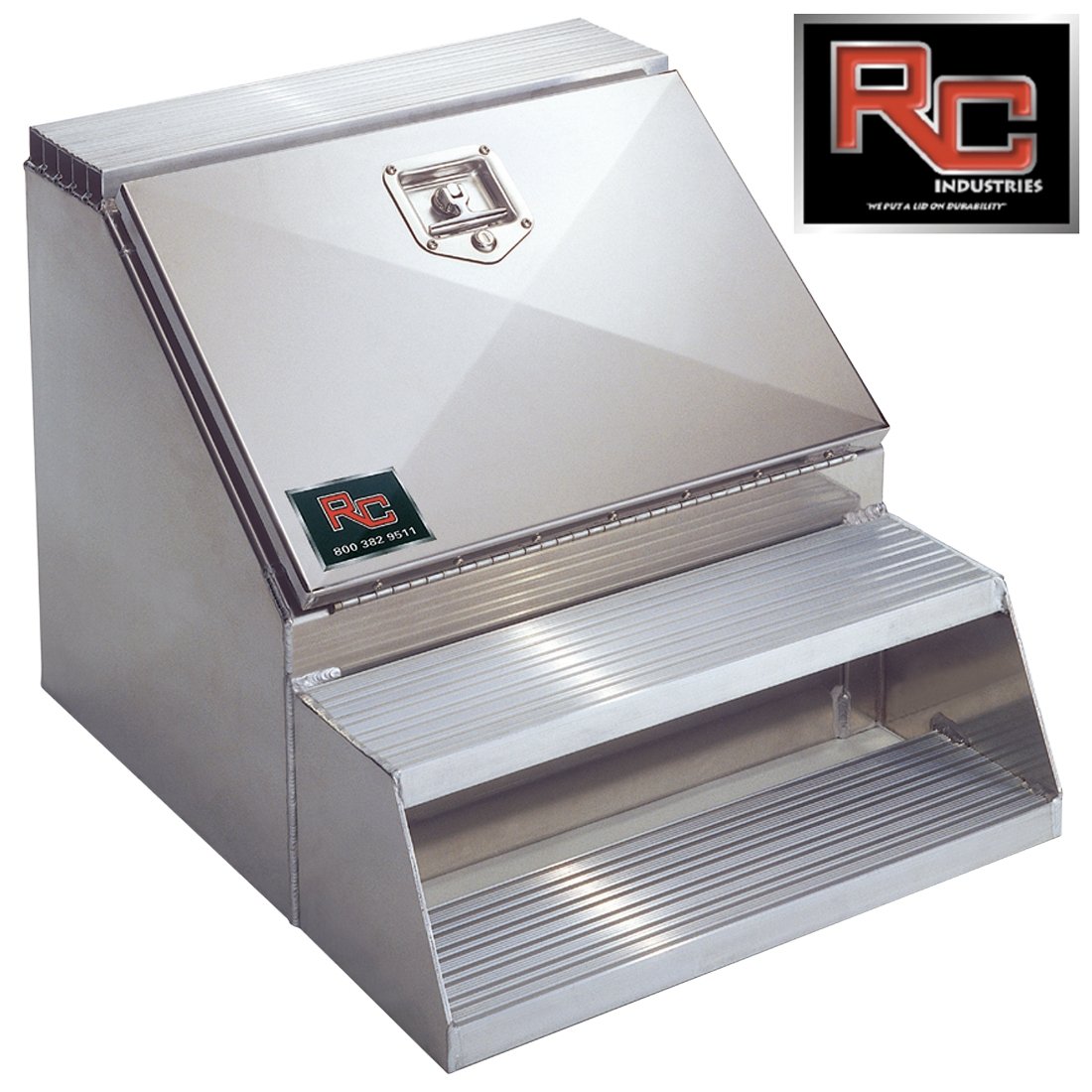 Aluminum Step Toolbox with S/S Door - 24 x 24 x 28