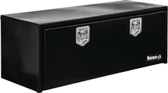 Black Steel Toolbox - One Door - Two Latches - 18