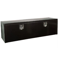 Black Steel Toolbox - Two Doors - Two Latches - 18