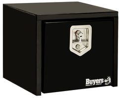 Black Steel Toolbox - One Door - One Latch - 24