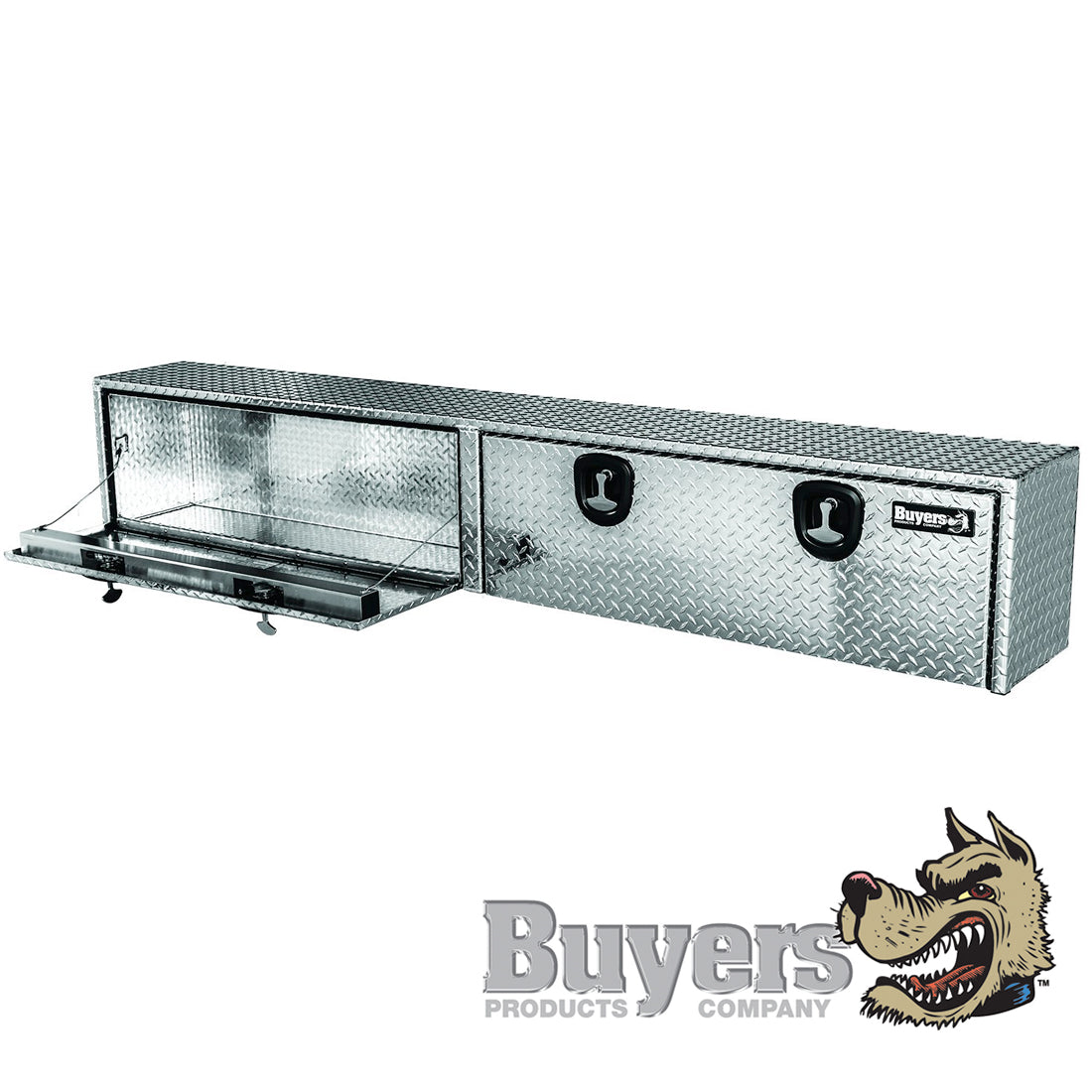 Aluminum Double-Door Topside Toolbox - 16"H x 13"W x 96"D