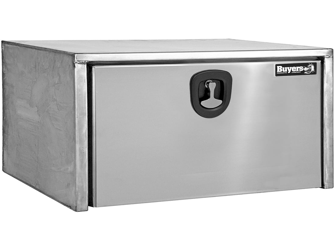 Stainless Steel Single-Door Underbody Toolbox - 18 Inch x 18 Inch x 36 Inch