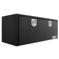 Black Steel Toolbox - One Door - Two Latches - 24