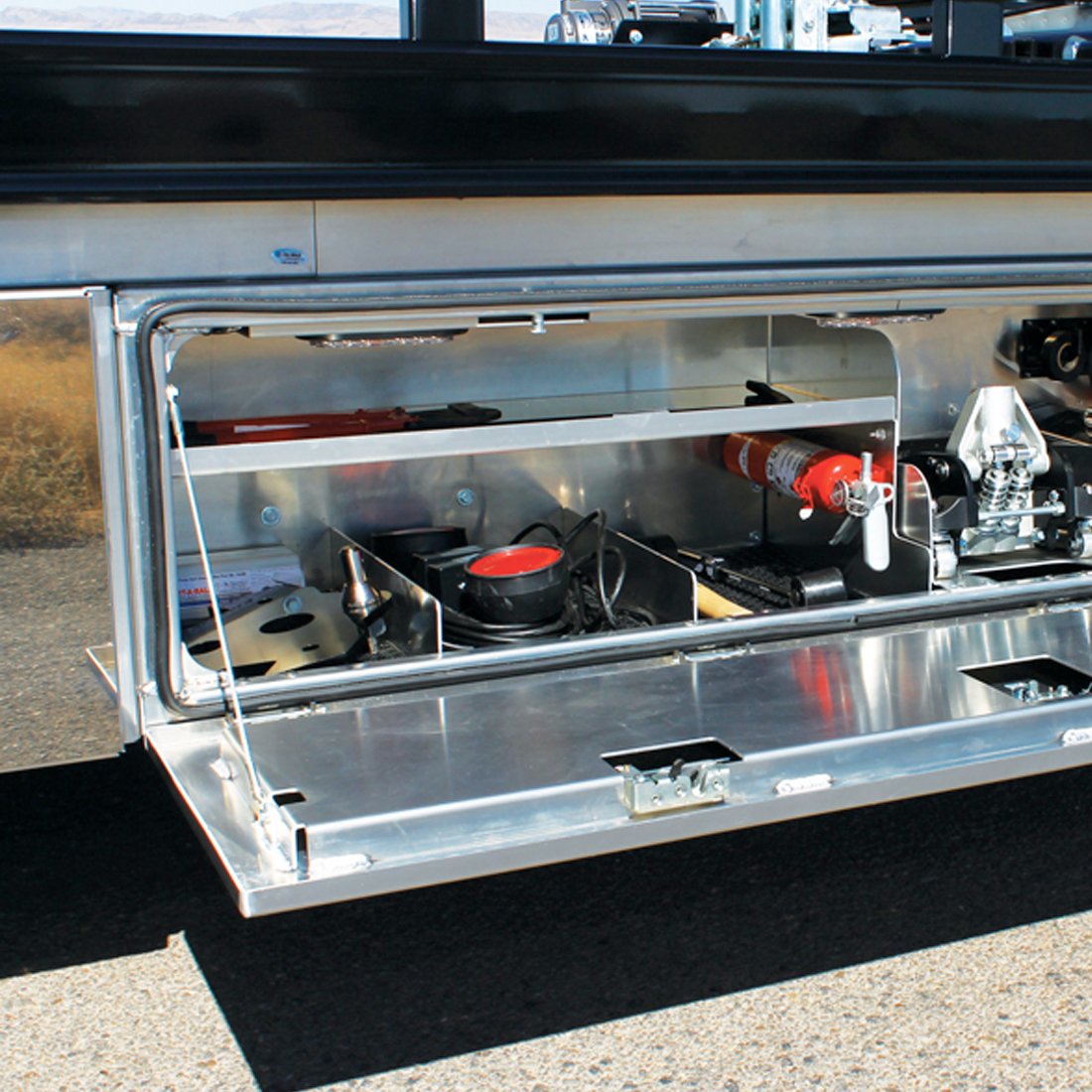 In The Ditch Pro Series 70 Inch Half Shelf Aluminum Underbody Tool Box