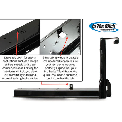 In The Ditch Tool Box Quick Mount 14.5 Inch Painted