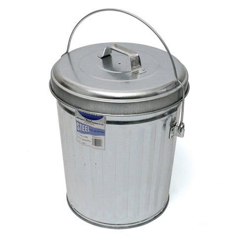 In The Ditch 4-Gallon Galvanized Trash Can with Lid