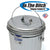 In The Ditch 4-Gallon Galvanized Trash Can with Lid