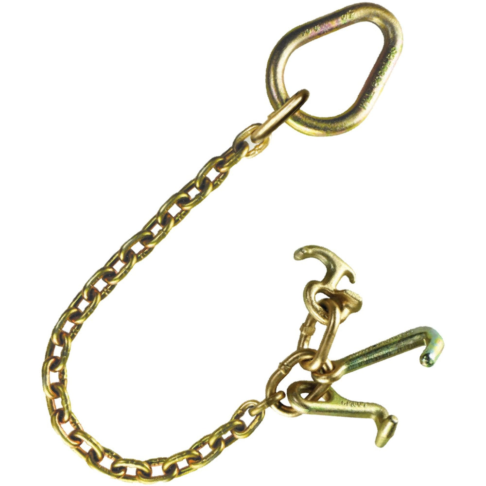 VULCAN Tow Chain with Master Ring and RTJ Cluster - Grade 70 Chain - 24 Inches Long - 4,700 Pound Safe Working Load
