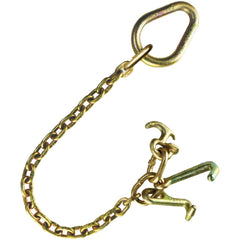 VULCAN Tow Chain with Master Ring and RTJ Cluster - Grade 70 Chain - 24 Inches Long - 4,700 Pound Safe Working Load