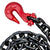VULCAN Alloy Tow Chain with Forged Long J Hook - 3/8 Inch x 8 Foot - Grade 80 - PROSeries - 7,100 Pound Safe Working Load