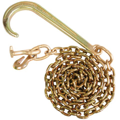 VULCAN Grade 70 Tow Chain with 15 Inch Forged J Hook and T Hook - PROSeries - 4,700 Pound Safe Working Load