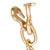 VULCAN Tow Chain with 15 Inch Forged J Hook and T Hook - Grade 70 Chain - 8 Foot - 4,700 Pound Safe Working Load
