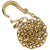 VULCAN Tow Chain with 8 Inch Forged J Hook and T Hook - Grade 70 Chain - 8 Foot - 4,700 Pound Safe Working Load