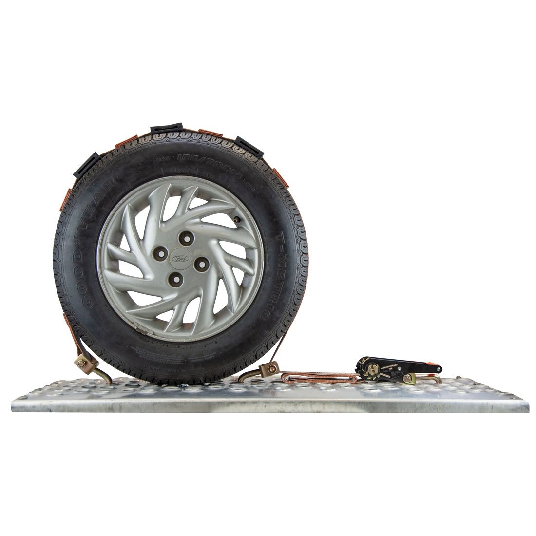 Scratch And Dent VULCAN Autohauler Car Tie Down - Rolling Idler Three Cleat - 120 Inch - Silver Series - 3,300 Pound Safe Working Load