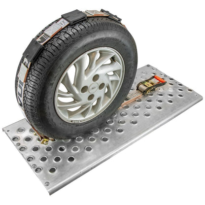 Scratch And Dent VULCAN Autohauler Car Tie Down - Rolling Idler Three Cleat - 120 Inch - Silver Series - 3,300 Pound Safe Working Load
