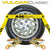 Scratch and Dent VULCAN Car Tie Down with Snap Hooks - Flat Bed Side Rail - 4 Pack - Classic Yellow - 3,300 Pound Safe Working Load