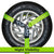 VULCAN Wheel Dolly Tire Harness with Universal O-Ring - 2 Inch x 96 Inch - 4 Pack - High-Viz - 3,300 Pound Safe Working Load - Straps Only - Ratchets Sold Separately