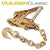 Scratch And Dent VULCAN Car Tie Down with Chain Anchors - Lasso Style - 2 Inch x 96 Inch, 4 Pack - Classic Yellow - 3,300 Pound Safe Working Load