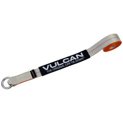Scratch And Dent VULCAN Wheel Dolly Tire Harness with Universal O-Ring - Lasso Style - 2 Inch x 96 Inch, 4 Pack - Silver Series - 3,300 Pound Safe Working Load- Straps Only, Ratchets Sold Separately