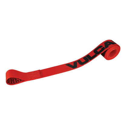 VULCAN Wheel Dolly Tire Harness - 96 Inch - Eye Loop - Red - 3,300 Pound Safe Working Load