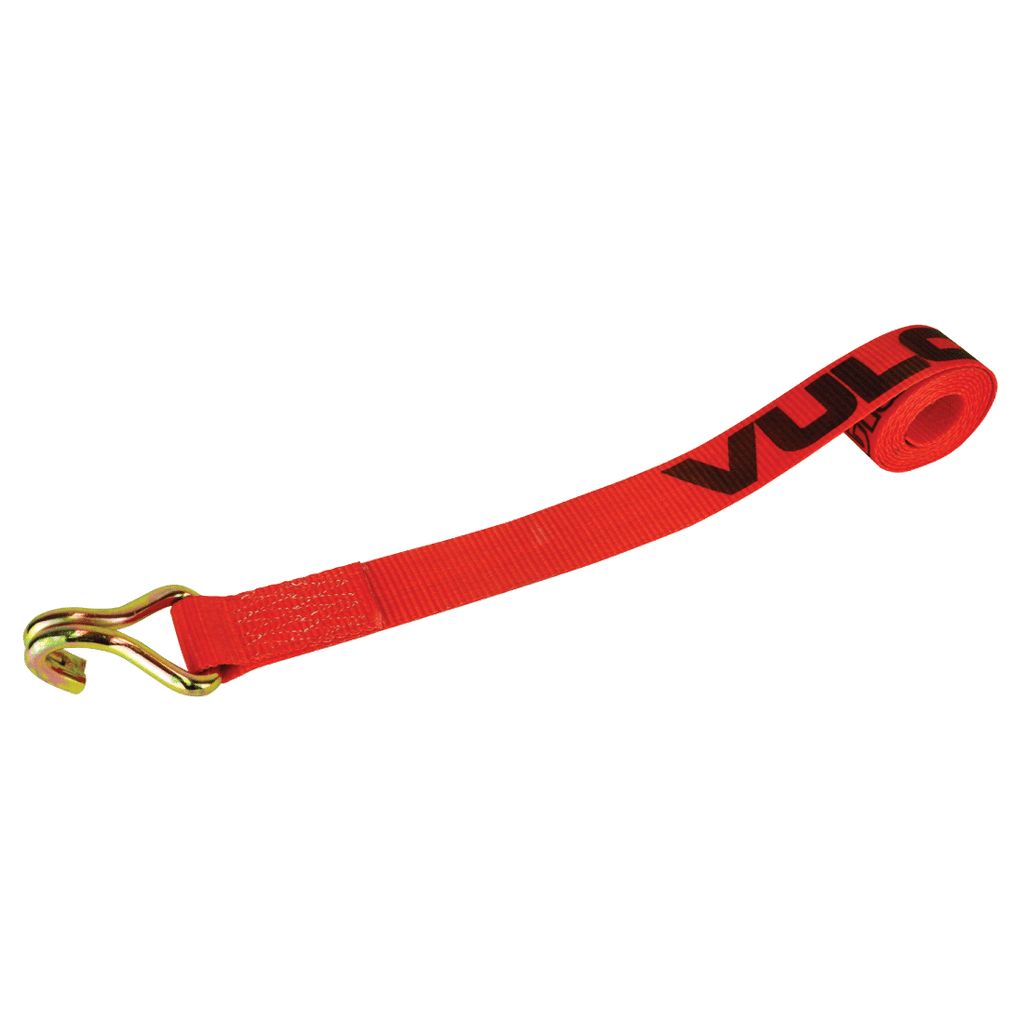 VULCAN Wheel Dolly Tire Harness - Double Wire J-Hook - 84 Inch - Red - 3,300 Pound Safe Working Load