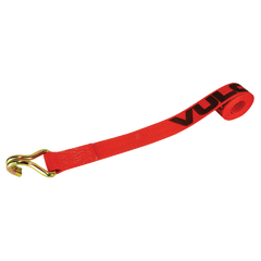 VULCAN Wheel Dolly Tire Harness - Double Wire J-Hook - 84 Inch - Red - 3,300 Pound Safe Working Load