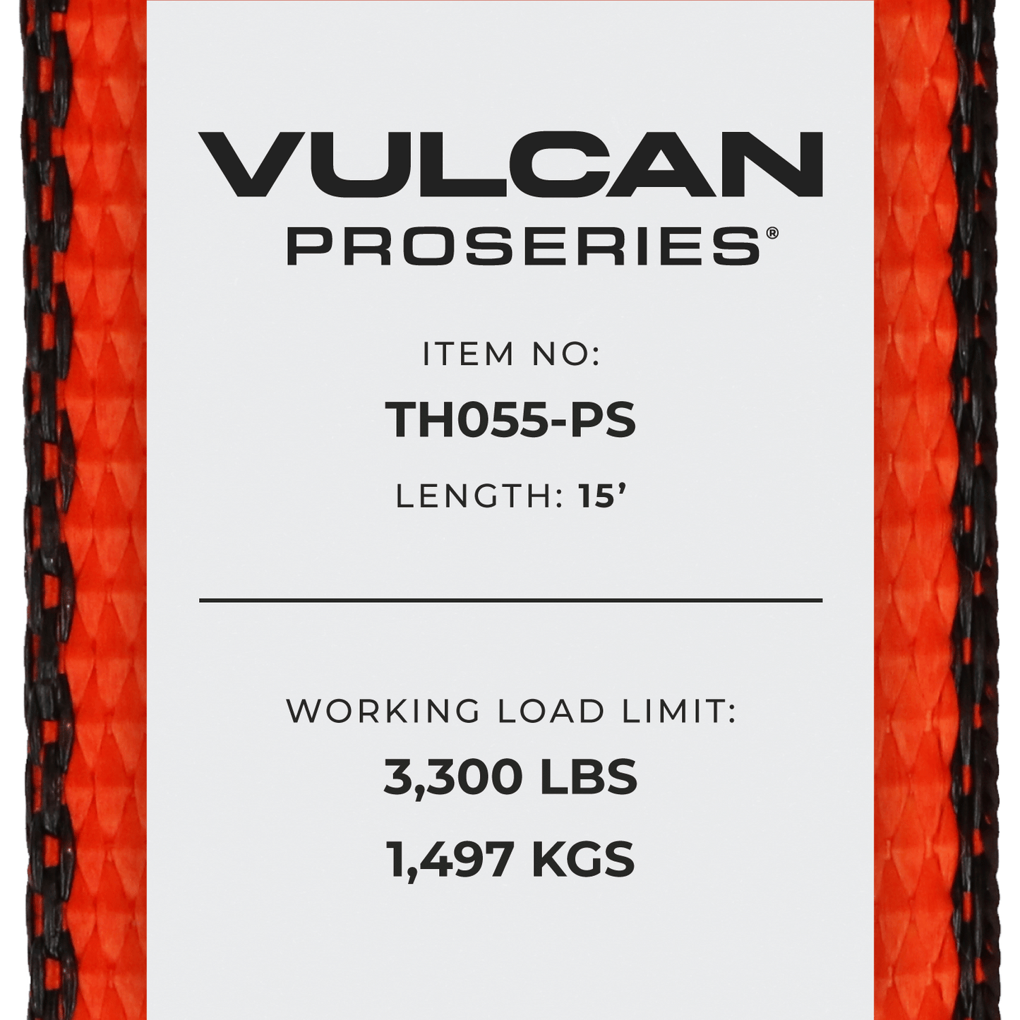 VULCAN 8-Point Roll Back Vehicle Tie Down Kit with Snap Hook on Strap Ends and Chain Tail on Ratchet Ends - Set of 4 - PROSeries