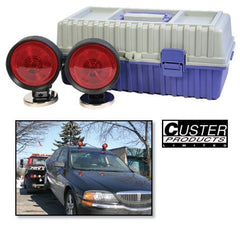 Rubber Tow Lights - 6-Way Plug & Storage Box - Cable Included