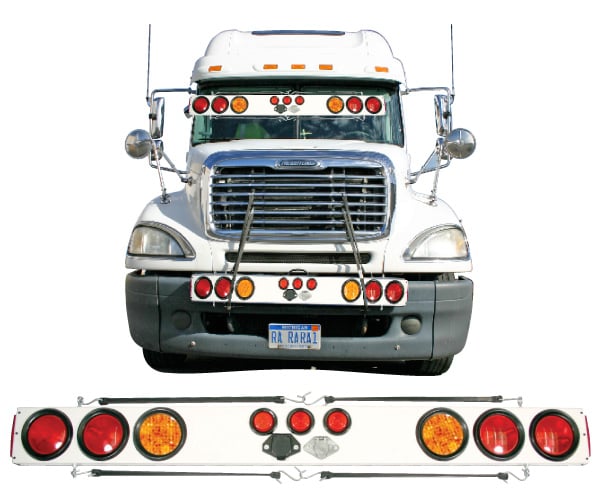 Wide Load Light Bar with Flashers - 48 Inch