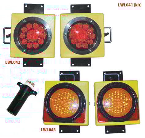 Set of 2 Wireless LED Stt Lights For Wide Loads – TrucknTow, Inc