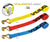 VULCAN Wheel Dolly Tire Harness - Double Wire J-Hook - 84 Inch - Blue - 3,300 Pound Safe Working Load