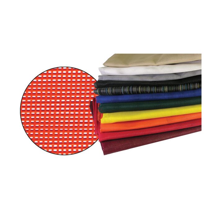 Heavy Duty Vinyl Coated Mesh Tarp - White - 10 Foot x 16 Foot
