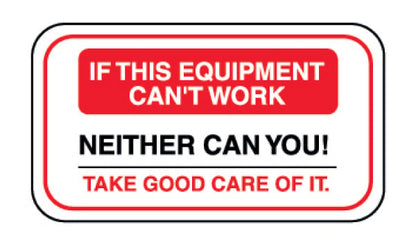 If This Equipment Decal