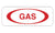Gas Withoval Decal 2.25 Inch x 6"