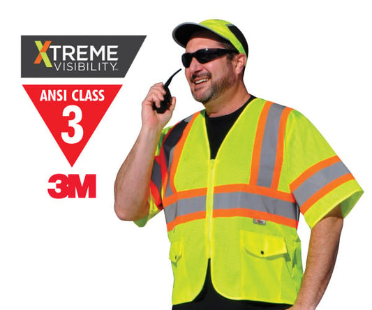 Dot Class 3 Zip Vest Yellow Mesh  XL/2XL
