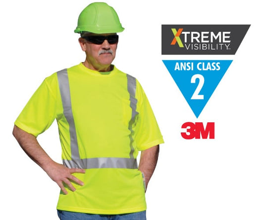 Xtreme-Flex Class 2 Short Sleeve T-Shirt Lime - 2XL