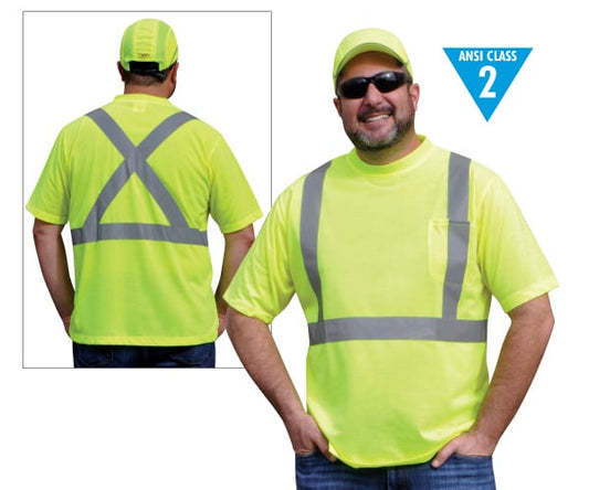 Class 2 Lime Reflective T-Shirt - Small