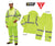 Class 3 Reflective Rain Jacket - Lime - 4XL
