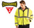 Ansi Class 3 Fleece Lined Bomber Jacket - Lime XL