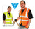 Deluxe Reflective Safety Vest Cl 2 Solid Orange XL