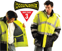 Premium Reflective Parka - Lime - Large