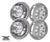 Wheel Simulators - Ford F450 F550 2-4Wd Hino 145 165 185 - Full Set of 4