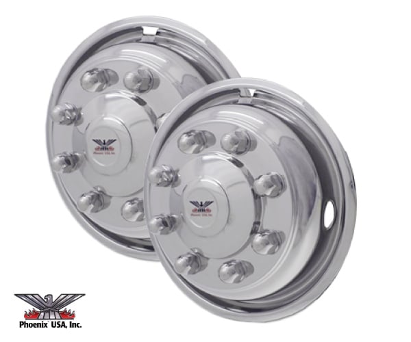 Wheel Simulators - Ford F600 F650 F700 F750 Freightliner Fl50 Fl60 M2 International 4300 4600 4700 Hino 238 258Lp 268 - Front Set of 2