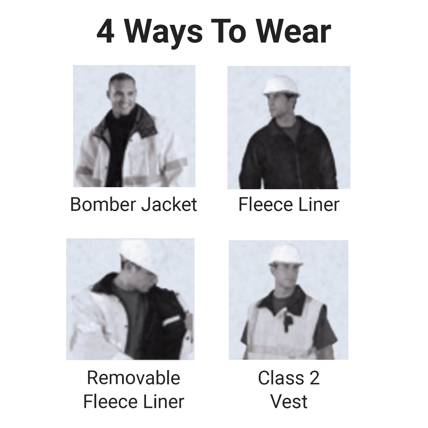 Occunomix 4 In 1 Bomber Jacket - 3XL - Lime