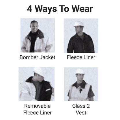 Occunomix 4 In 1 Bomber Jacket - Extra Large - Lime